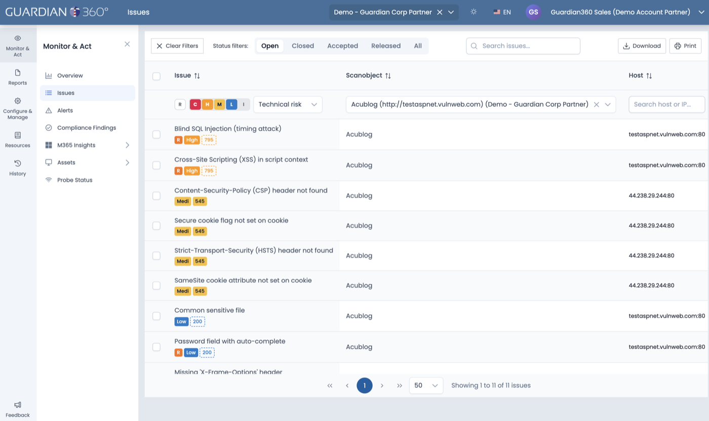 Webapplicatiebeveiliging in Guardian360 Lighthouse